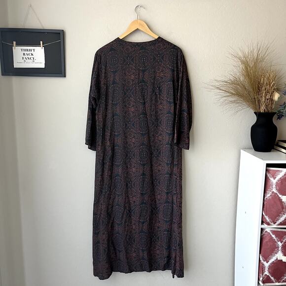 Natalie Martin Dress Isobel Morrocan Tile Indigo‎ Midi Dress Size S - Picture 8 of 8